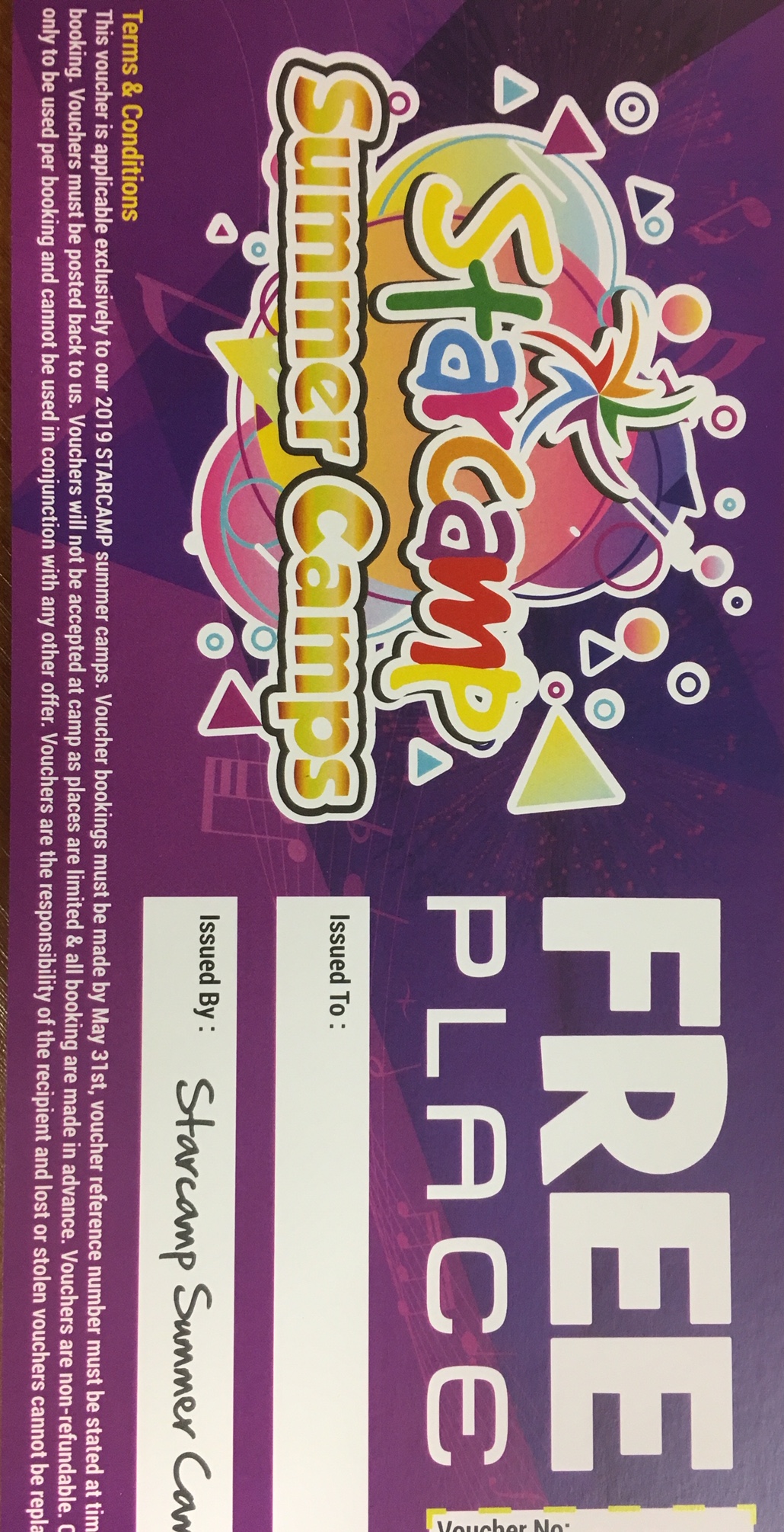 Gift Voucher - Summer Camp Place - Image 2